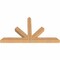 Ekena Millwork Saratoga Timber Gable Bracket, Western Red Cedar, 84"W x 49"H x 5 1/2"D x 5 1/2"F, 14/12 Pitch GBW084X49X0606SAR00SWR - alternate 3